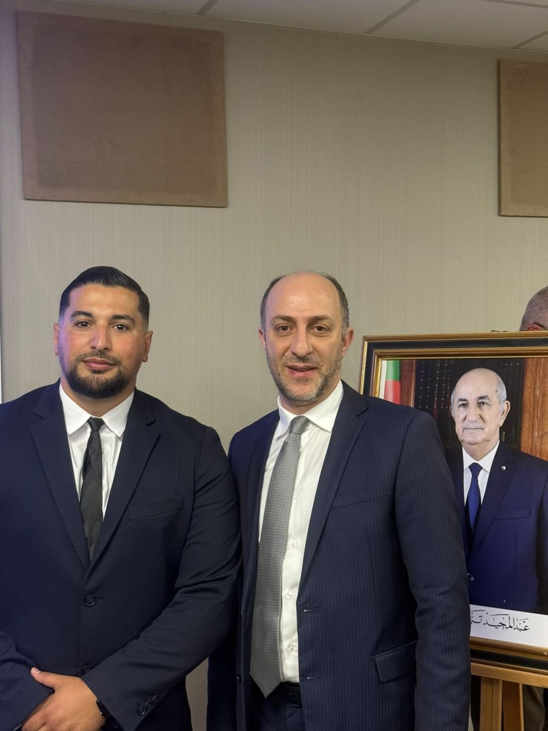 Mohamed Benzaiem reçu par le Consul général d'Algérie à Genève